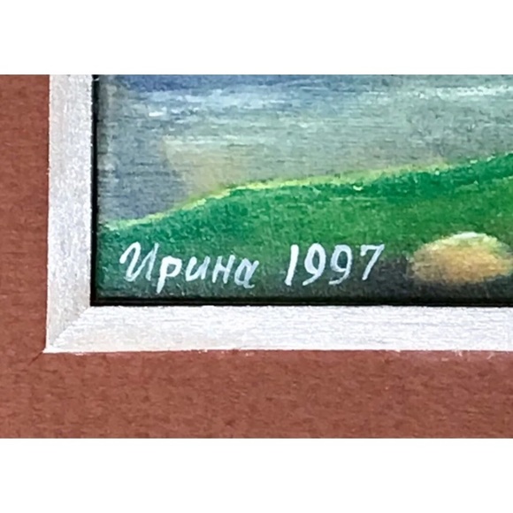 Vintage Upuha Art Print Grieving Man Russian Orthodox Church Eclectic - Picture 4 of 5